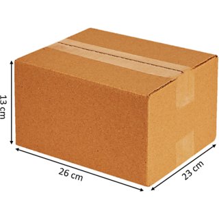                       Billu Solutions Corrugated Craft Paper Universal 5 PLY Packaging Box, High Strength , Pack of 20                                              