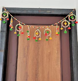 Rv Marketing Latest Round Bangle toran for Main gate  Designer toran for Diwali  Home Door Decoration Bandarwal Toran