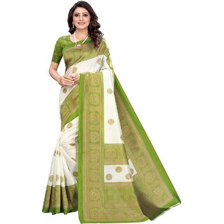 SVB  Saree  Green Colour Geometric Printed Saree