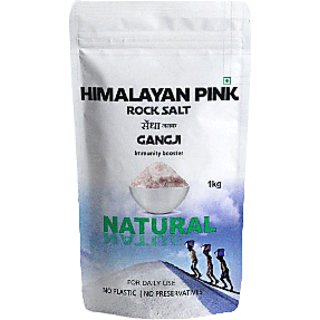GANGJI Himalayan Pink Rock Salt (1Kg) Immunity Booster