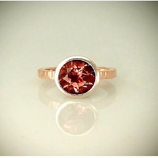                       CEYLONMINE-6.50 Sunstone Pure Gold Metal Natural and Original Stone Ring for Unisex                                              