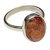 CEYLONMINE-7.50 Ratti Natural Brown Sunstone Gemstone Pure Silver Designer Ring/Marriage Ring for Unisex