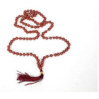                       Jaipur Gemstone-Natural Sunstone Mala / Necklace Stone Bead Mala for Jaap and Wear Sunstone Rosary                                              