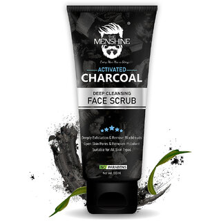 The Menshine Activated Charcoal Face Scrub