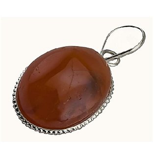 CEYLONMINE-6.50 Ratti Sunstone Silver Plated Natural and Original Stone Pendant for Unisex CEYLONMINE-6.50 Ratti Sunstone Silver Plated Natural and Original Stone Pendant for Unisex