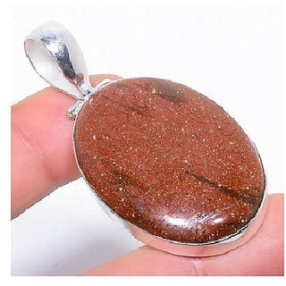 CEYLONMINE-Certified Natural 7.5 Ratti Sunstone Sunsitara Sterling Silver Panchdhatu Pendant for Unisex CEYLONMINE-Certified Natural 7.5 Ratti Sunstone Sunsitara Sterling Silver Panchdhatu Pendant for Unisex