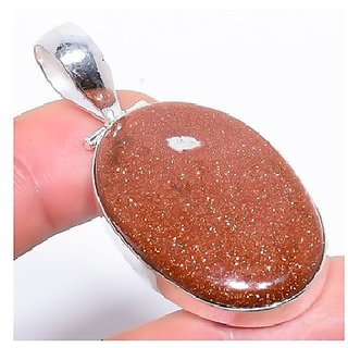 CEYLONMINE-Certified Natural 7.50 Ratti Sunstone Sunsitara Sterling Silver Panchdhatu Pendant for Men and Women CEYLONMINE-Certified Natural 7.50 Ratti Sunstone Sunsitara Sterling Silver Panchdhatu Pendant for Men and Women