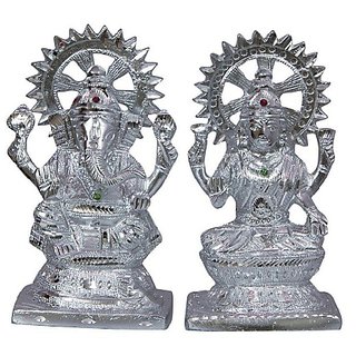                       CEYLONMINE-Silver Idol Laxmi Ganesh 20 gm Idol Pure Silver                                              