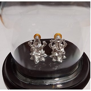 CEYLONMINE-20 gm Pure Silver Ganesh Laxmi Murti for Diwali Puja and Idols Gift CEYLONMINE-20 gm Pure Silver Ganesh Laxmi Murti for Diwali Puja and Idols Gift