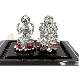 CEYLONMINE-Silver Laxmi Ganesh Murti for Gift 20 Grams Pure Silver CEYLONMINE-Silver Laxmi Ganesh Murti for Gift 20 Grams Pure Silver