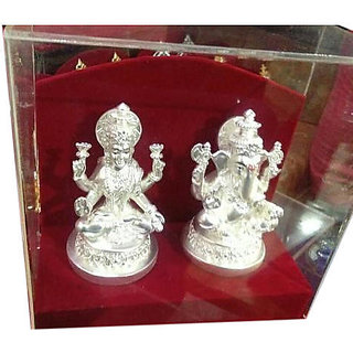 CEYLONMINE-Ganesh Lakshmi Murti 20GM SILVER IDOL Gift CEYLONMINE-Ganesh Lakshmi Murti 20GM SILVER IDOL Gift