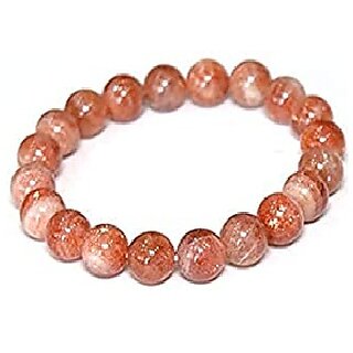                       JAIPUR GEMSTONE-Sunstone Bracelet Natural Stone Beads Bracelet                                              