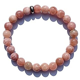                       JAIPUR GEMSTONE-Sunstone Bracelet Natural Stone Beads Bracelet                                              