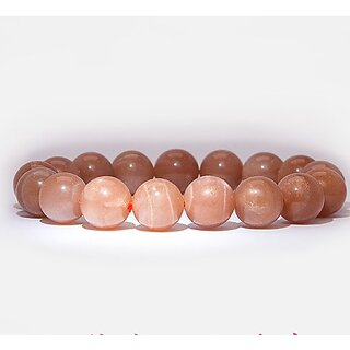                       JAIPUR GEMSTONE-Natural Sunstone Gemstone Bracelet Fashion Jewellry Beautiful Band Bracelet for Gift                                              