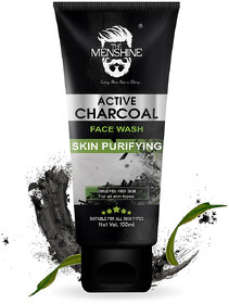 The Menshine Activated Charcoal Face Wash