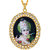 MissMister  Brass Micron Goldplated Imitation Diamond Big Size Krishna Pendant Hindu Temple Jewelry(MM0735PCKL)