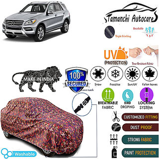 Tamanchi Autocare Cover Indoor Outdoor, All Weather Protection coverwith Triple Stitched for Mercedes Benz M (Jungli) Tamanchi Autocare Cover Indoor Outdoor, All Weather Protection coverwith Triple Stitched for Mercedes Benz M (Jungli)