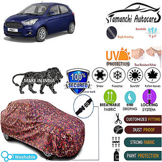 Tamanchi Autocare Cover Indoor Outdoor, All Weather Protection coverwith Triple Stitched for Ford Figo T-2 (Jungli) Tamanchi Autocare Cover Indoor Outdoor, All Weather Protection coverwith Triple Stitched for Ford Figo T-2 (Jungli)