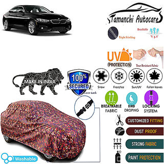 Tamanchi Autocare Cover Indoor Outdoor, All Weather Protection coverwith Triple Stitched for BMW Gran Coupe (Jungli) Tamanchi Autocare Cover Indoor Outdoor, All Weather Protection coverwith Triple Stitched for BMW Gran Coupe (Jungli)