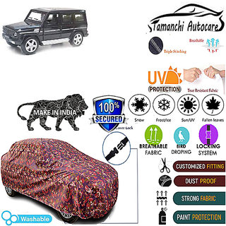Tamanchi Autocare Cover Indoor Outdoor, All Weather Protection coverwith Triple Stitched for Mahindra Gusto (Jungli) Tamanchi Autocare Cover Indoor Outdoor, All Weather Protection coverwith Triple Stitched for Mahindra Gusto (Jungli)