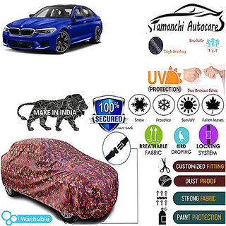                       Tamanchi Autocare Cover Indoor Outdoor, All Weather Protection  coverwith Triple Stitched for BMW M5 (Jungli)                                              