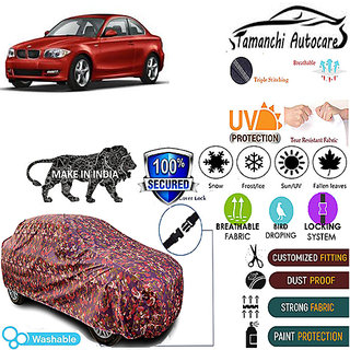 Tamanchi Autocare Cover Indoor Outdoor, All Weather Protection coverwith Triple Stitched for BMW Heat (Jungli) Tamanchi Autocare Cover Indoor Outdoor, All Weather Protection coverwith Triple Stitched for BMW Heat (Jungli)