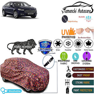 Tamanchi Autocare Cover Indoor Outdoor, All Weather Protection coverwith Triple Stitched for Ford Mondeo (Jungli) Tamanchi Autocare Cover Indoor Outdoor, All Weather Protection coverwith Triple Stitched for Ford Mondeo (Jungli)