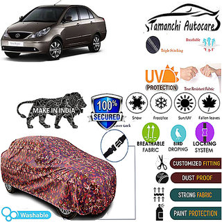 Tamanchi Autocare Cover Indoor Outdoor, All Weather Protection coverwith Triple Stitched for Tata Indigo CS (Jungli) Tamanchi Autocare Cover Indoor Outdoor, All Weather Protection coverwith Triple Stitched for Tata Indigo CS (Jungli)