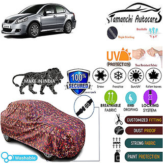 Tamanchi Autocare Cover Indoor Outdoor, All Weather Protection  coverwith Triple Stitched for Maruti Sx4V (Jungli)