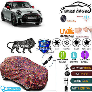 Tamanchi Autocare Cover Indoor Outdoor, All Weather Protection coverwith Triple Stitched for MINI Cooper JCW (Jungli) Tamanchi Autocare Cover Indoor Outdoor, All Weather Protection coverwith Triple Stitched for MINI Cooper JCW (Jungli)