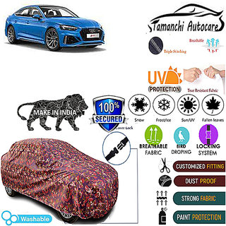                       Tamanchi Autocare Cover Indoor Outdoor, All Weather Protection  coverwith Triple Stitched for Audi RS5 (Jungli)                                              