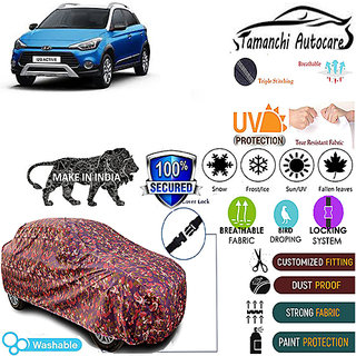                       Tamanchi Autocare Cover Indoor Outdoor, All Weather Protection  coverwith Triple Stitched for Hyundai Active (Jungli)                                              