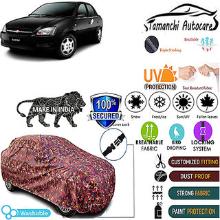 Tamanchi Autocare Cover Indoor Outdoor, All Weather Protection coverwith Triple Stitched for Fiat Classic (Jungli) Tamanchi Autocare Cover Indoor Outdoor, All Weather Protection coverwith Triple Stitched for Fiat Classic (Jungli)