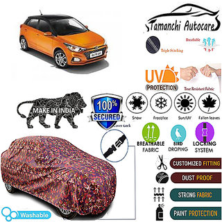 Tamanchi Autocare Cover Indoor Outdoor, All Weather Protection coverwith Triple Stitched for Hyundai Elite i20 (Jungli) Tamanchi Autocare Cover Indoor Outdoor, All Weather Protection coverwith Triple Stitched for Hyundai Elite i20 (Jungli)