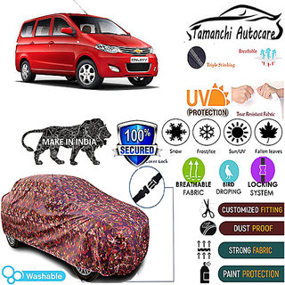 Tamanchi Autocare Cover Indoor Outdoor, All Weather Protection coverwith Triple Stitched for Chevrolet Enjoy (Jungli) Tamanchi Autocare Cover Indoor Outdoor, All Weather Protection coverwith Triple Stitched for Chevrolet Enjoy (Jungli)