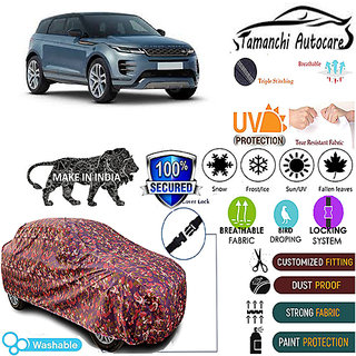 Tamanchi Autocare Cover Indoor Outdoor, All Weather Protection coverwith Triple Stitched for Land Rover Evoque (Jungli) Tamanchi Autocare Cover Indoor Outdoor, All Weather Protection coverwith Triple Stitched for Land Rover Evoque (Jungli)