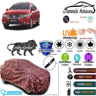 Tamanchi Autocare Cover Indoor Outdoor, All Weather Protection coverwith Triple Stitched for Honda IV-tech (Jungli) Tamanchi Autocare Cover Indoor Outdoor, All Weather Protection coverwith Triple Stitched for Honda IV-tech (Jungli)