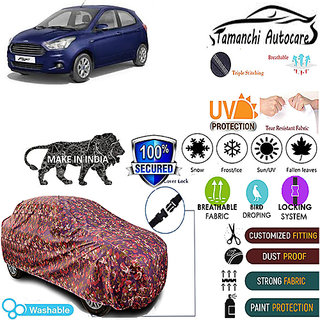                       Tamanchi Autocare Cover Indoor Outdoor, All Weather Protection  coverwith Triple Stitched for Ford Figo T-2 (Jungli)                                              