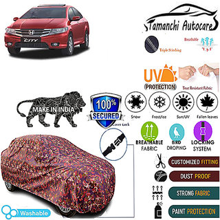 Tamanchi Autocare Cover Indoor Outdoor, All Weather Protection coverwith Triple Stitched for Honda Ivtech (Jungli) Tamanchi Autocare Cover Indoor Outdoor, All Weather Protection coverwith Triple Stitched for Honda Ivtech (Jungli)