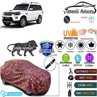 Tamanchi Autocare Cover Indoor Outdoor, All Weather Protection coverwith Triple Stitched for BMW Getaway (Jungli) Tamanchi Autocare Cover Indoor Outdoor, All Weather Protection coverwith Triple Stitched for BMW Getaway (Jungli)