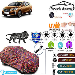 Tamanchi Autocare Cover Indoor Outdoor, All Weather Protection coverwith Triple Stitched for Datsun Go+ (Jungli) Tamanchi Autocare Cover Indoor Outdoor, All Weather Protection coverwith Triple Stitched for Datsun Go+ (Jungli)