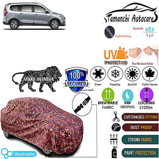                       Tamanchi Autocare Cover Indoor Outdoor, All Weather Protection  coverwith Triple Stitched for Renault Lodgy (Jungli)                                              