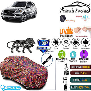 Tamanchi Autocare Cover Indoor Outdoor, All Weather Protection coverwith Triple Stitched for Mercedes Benz ML (Jungli) Tamanchi Autocare Cover Indoor Outdoor, All Weather Protection coverwith Triple Stitched for Mercedes Benz ML (Jungli)