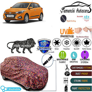                       Tamanchi Autocare Cover Indoor Outdoor, All Weather Protection  coverwith Triple Stitched for Hyundai I20 T-2 (Jungli)                                              