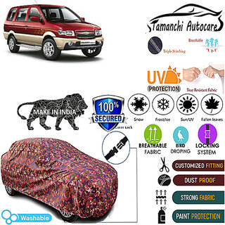 Tamanchi Autocare Cover Indoor Outdoor, All Weather Protection coverwith Triple Stitched for Chevrolet Tavera (Jungli) Tamanchi Autocare Cover Indoor Outdoor, All Weather Protection coverwith Triple Stitched for Chevrolet Tavera (Jungli)