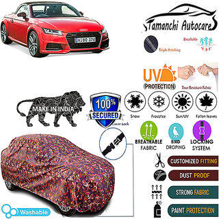                       Tamanchi Autocare Cover Indoor Outdoor, All Weather Protection  coverwith Triple Stitched for Audi TT 2019 (Jungli)                                              