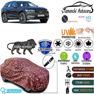 Tamanchi Autocare Cover Indoor Outdoor, All Weather Protection coverwith Triple Stitched for Volvo XC60 SUV (Jungli) Tamanchi Autocare Cover Indoor Outdoor, All Weather Protection coverwith Triple Stitched for Volvo XC60 SUV (Jungli)