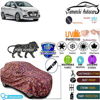 Tamanchi Autocare Cover Indoor Outdoor, All Weather Protection coverwith Triple Stitched for Hyundai Xcent (Jungli) Tamanchi Autocare Cover Indoor Outdoor, All Weather Protection coverwith Triple Stitched for Hyundai Xcent (Jungli)