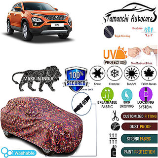 Tamanchi Autocare Cover Indoor Outdoor, All Weather Protection coverwith Triple Stitched for Tata H7X (Jungli) Tamanchi Autocare Cover Indoor Outdoor, All Weather Protection coverwith Triple Stitched for Tata H7X (Jungli)