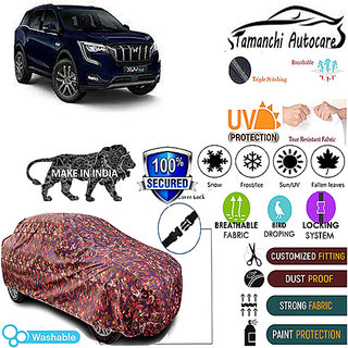                       Tamanchi Autocare Cover Indoor Outdoor, All Weather Protection  coverwith Triple Stitched for Mahindra XUV700 (Jungli)                                              